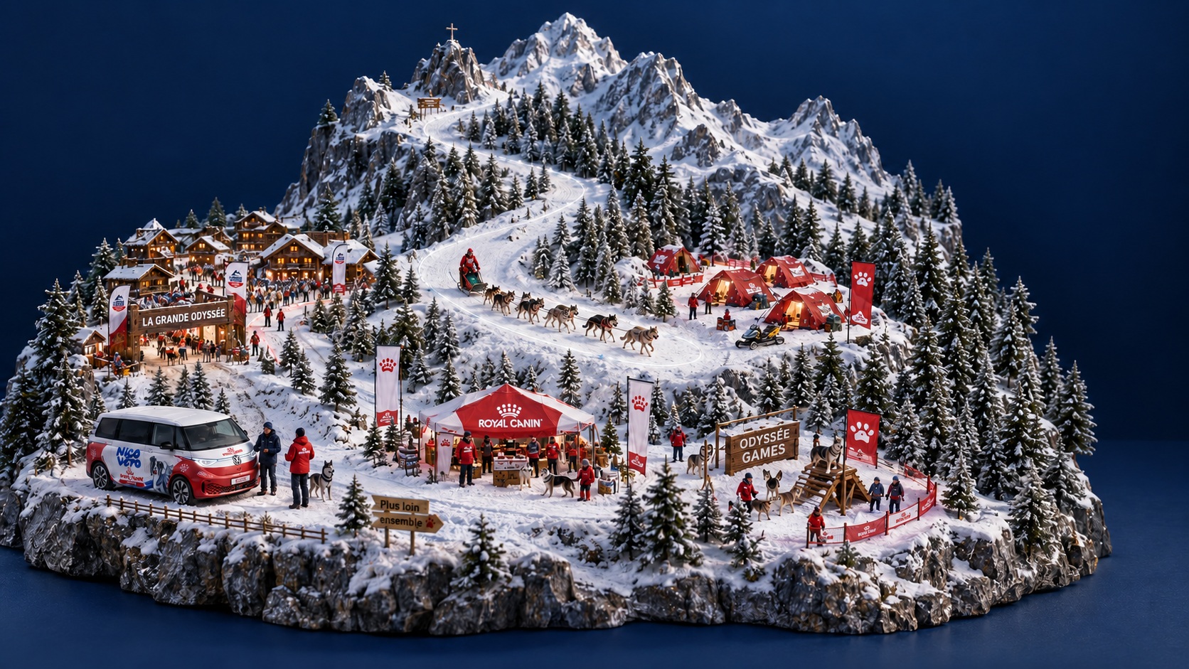 Miniature enneigée de La Grande Odyssée, sans interface